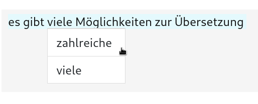 Screenshot: Automatic Language Detection